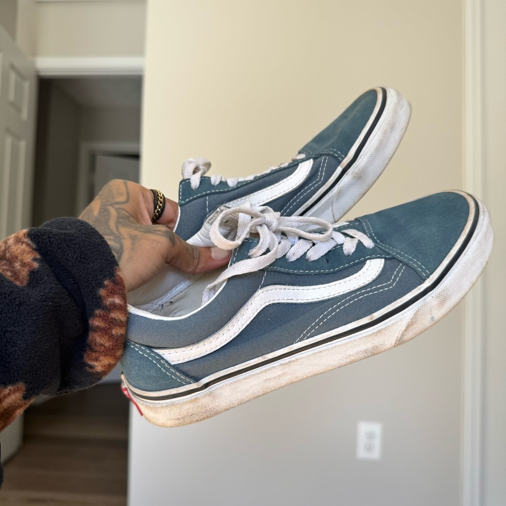 Blue Vans Old Skool